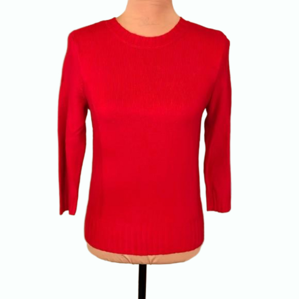 Massimo red crewneck sweater size medium
